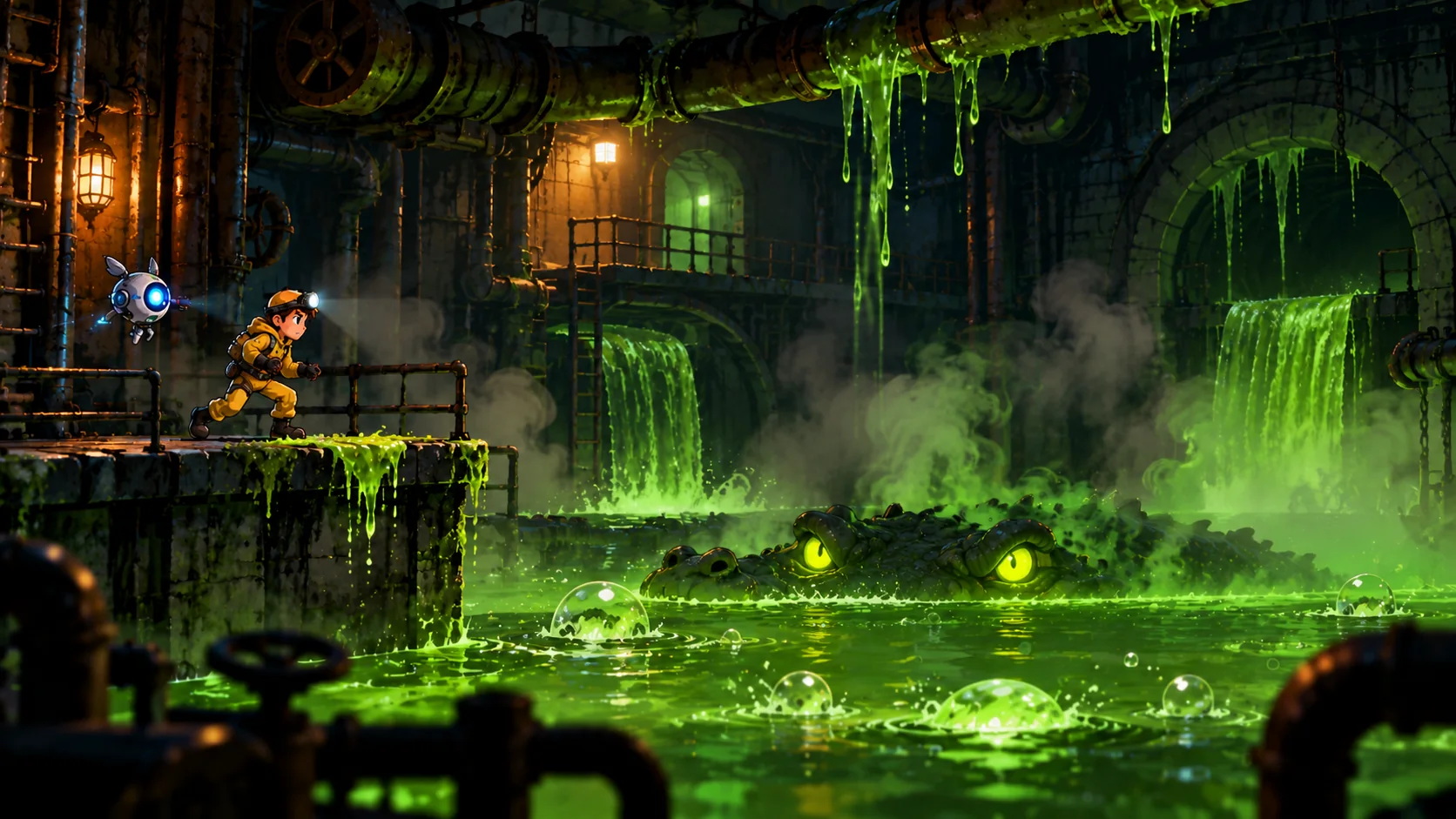 World 1: Toxic Sewers and Dragon Plaza